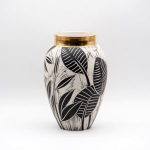 Vase with bird & gold ring | Guy Jana