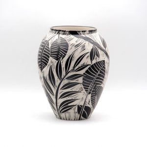 Vase with Bird & Leaves | Guy Jana