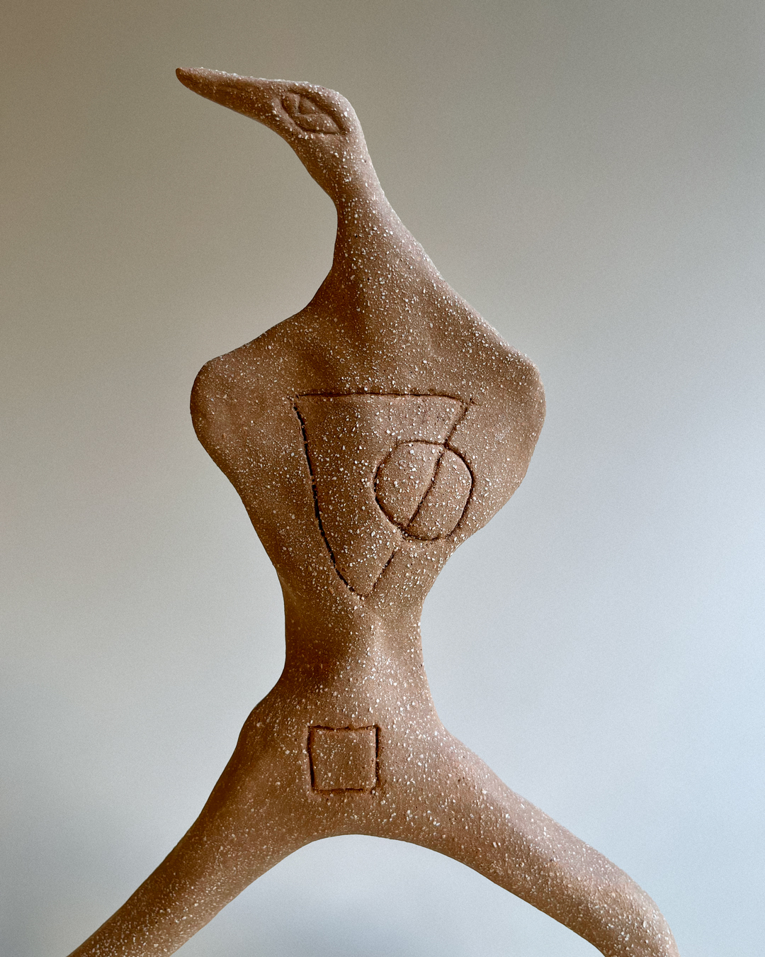 A Human- Bird Figurine