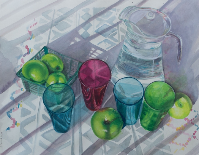 כוסות ותפוחים