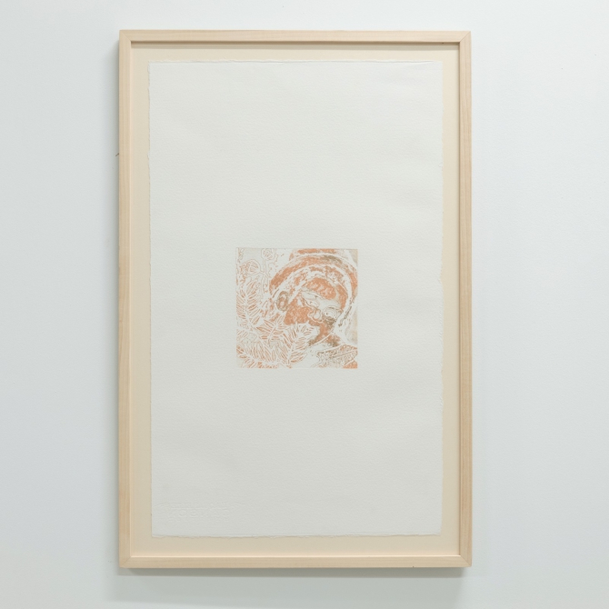 Woman in The Bushes in a Frame