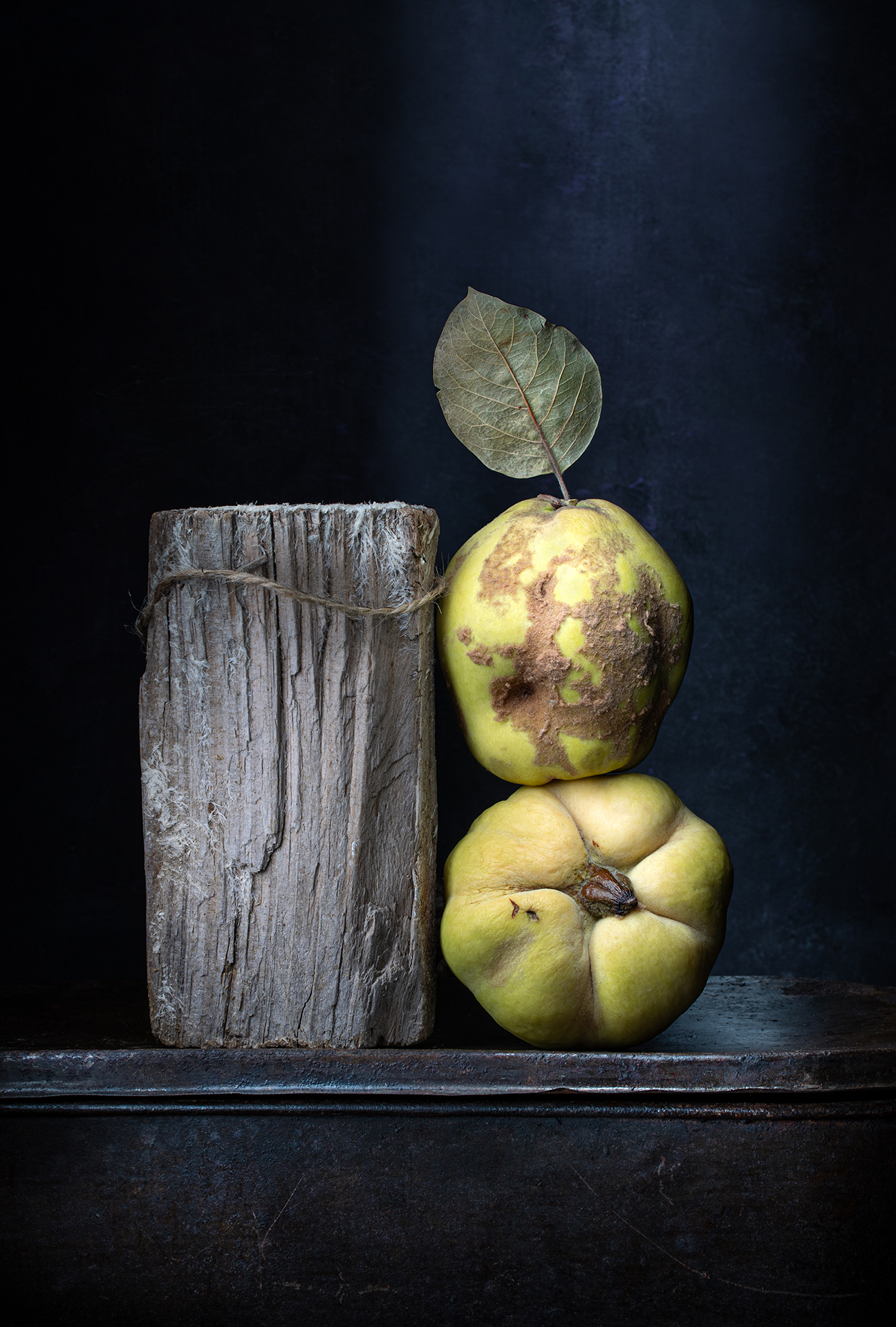 Two Quinces and a Piece of Wood