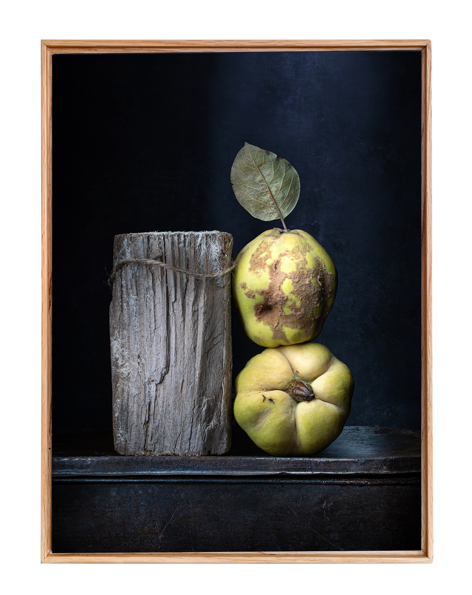 Two Quinces and a Piece of Wood