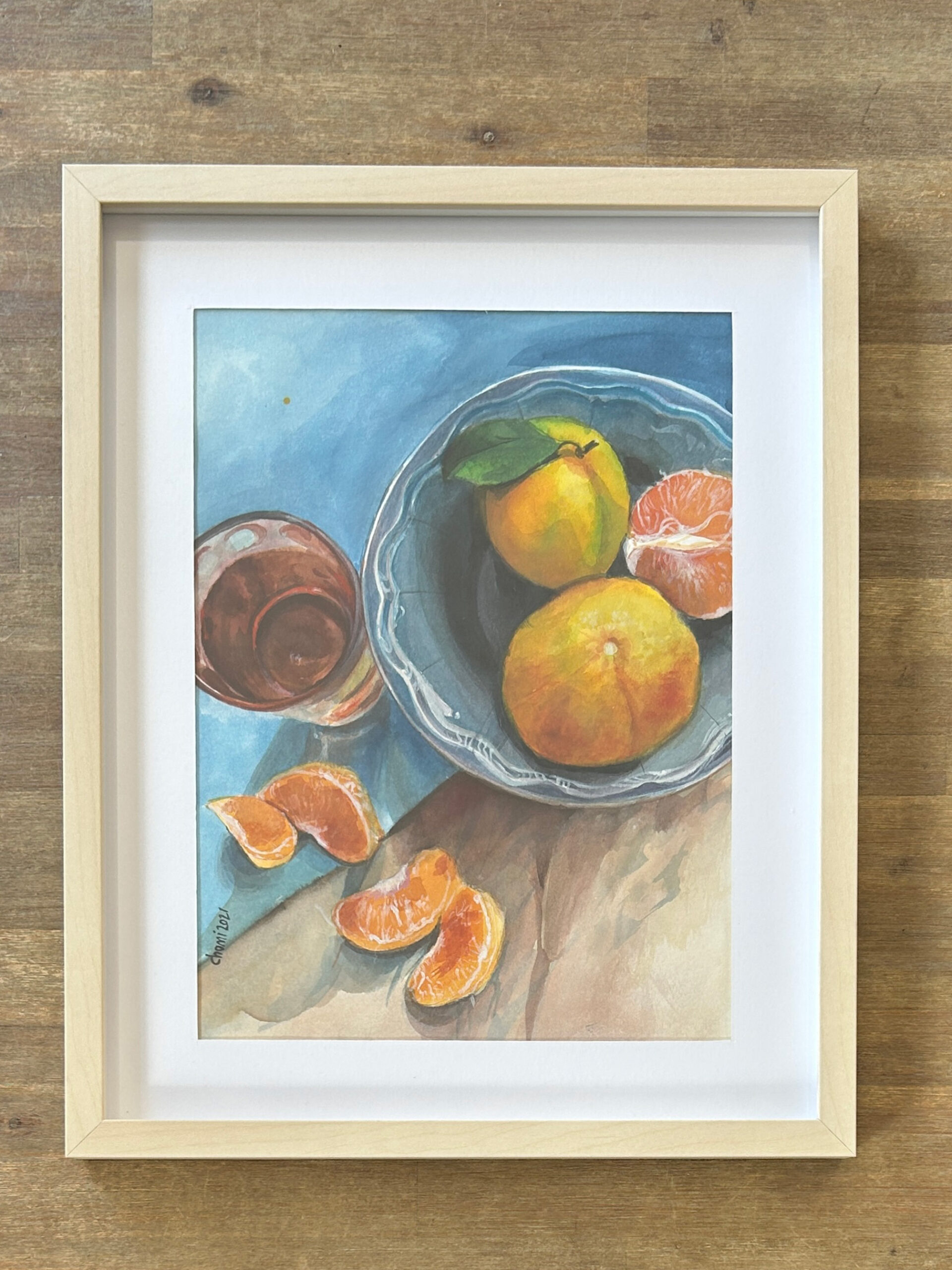 Plate with Clementines