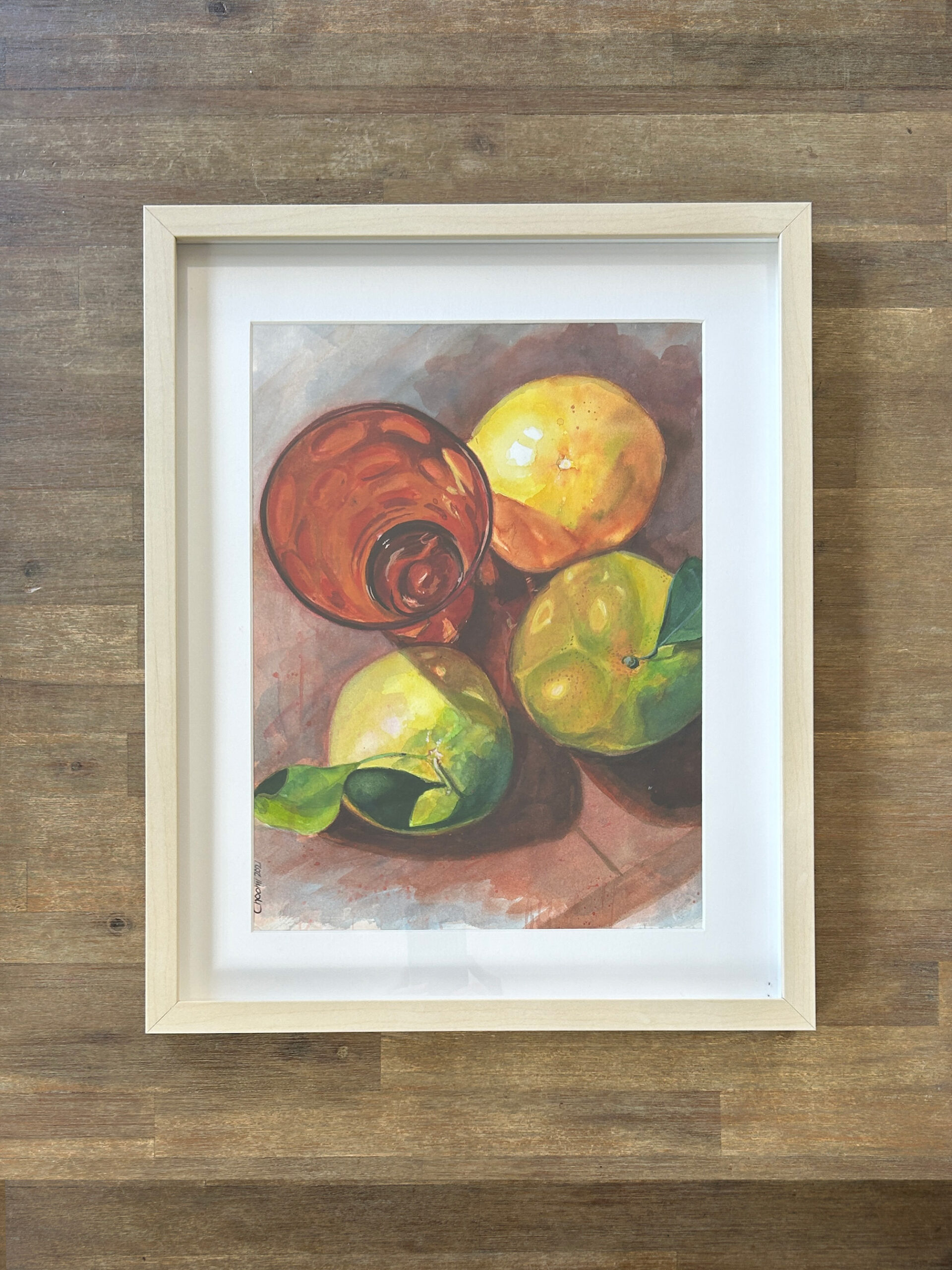 Clementine with an orange cup